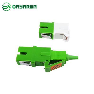 Outer Shutter Simplex SC To SC Fiber Coupler Flangeless For Telecom Network